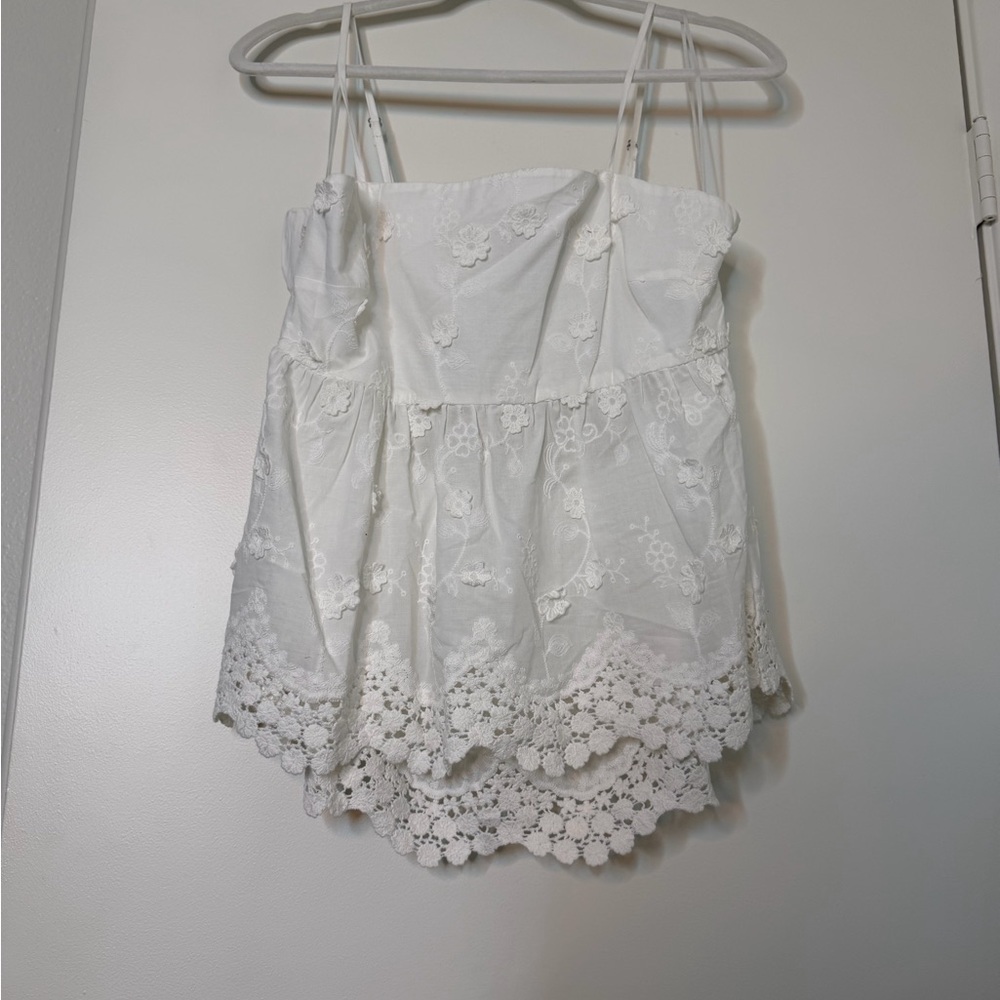 Francesca's Collections White Lace Camisole